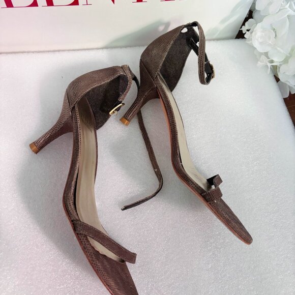 Stuart Weitzman Classic Lace-Up Sandals – Size 6 – Olive Green - Picture 7 of 8